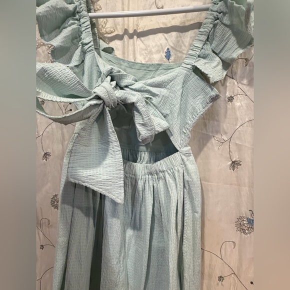 Miami Light Blue Strapless Dress - Picture 13 of 14